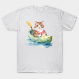 kayaking cat T-Shirt